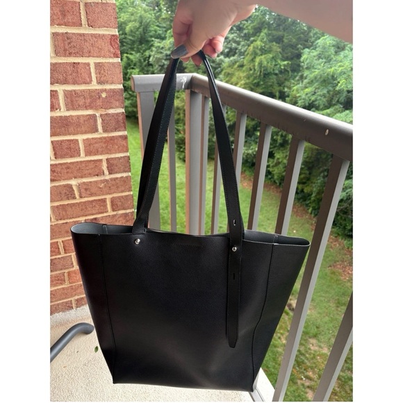 Rebecca Minkoff North South Stella Tote Black Saffiano Leather - Picture 2 of 4